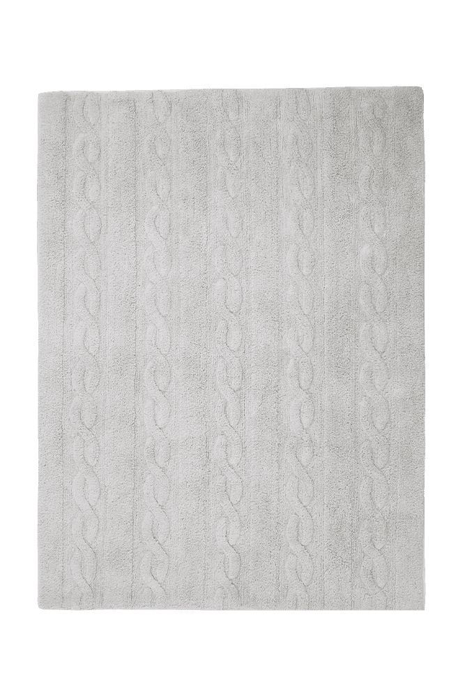 Washable Rug Braids Pearl Gray S