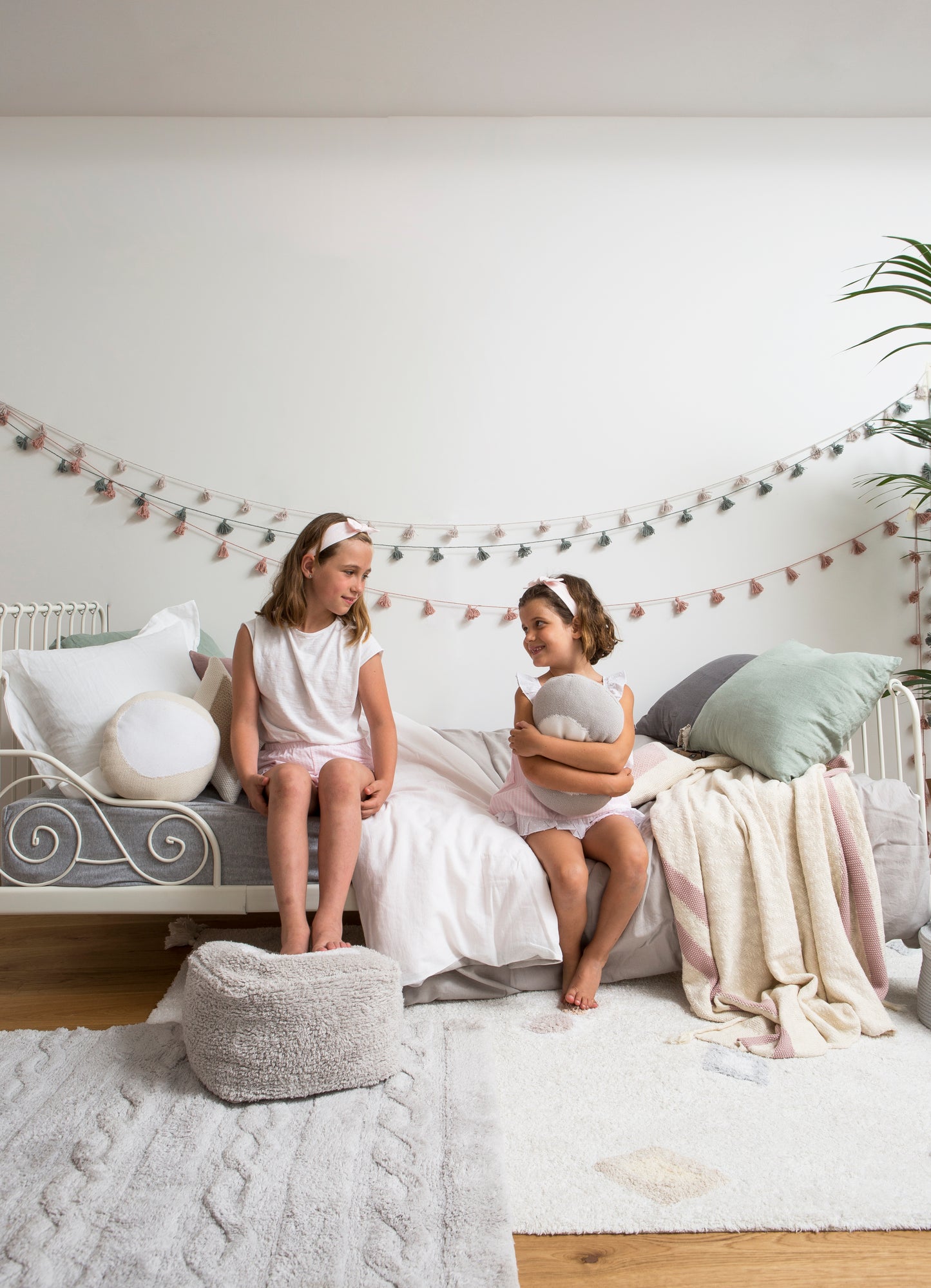 Washable Rug Braids Pearl Gray S
