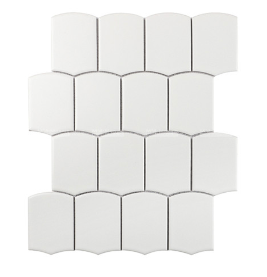 Mosaico Tunnel Blanco Matte