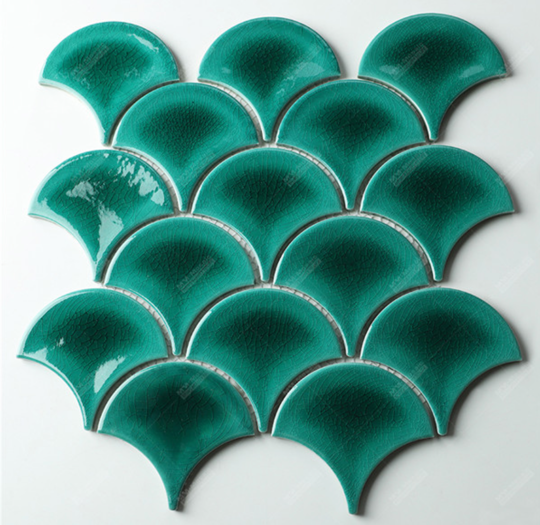 Mosaico Peacock Verde