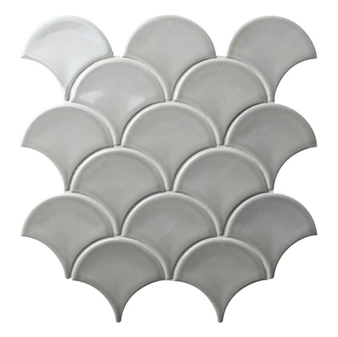 Mosaico Peacock Gris