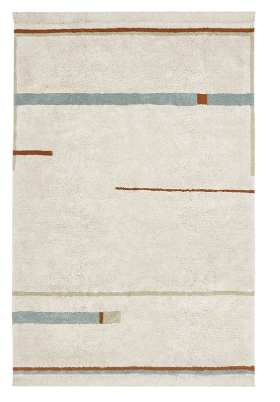 Lanes Vintage Blue Alfombra Lavable