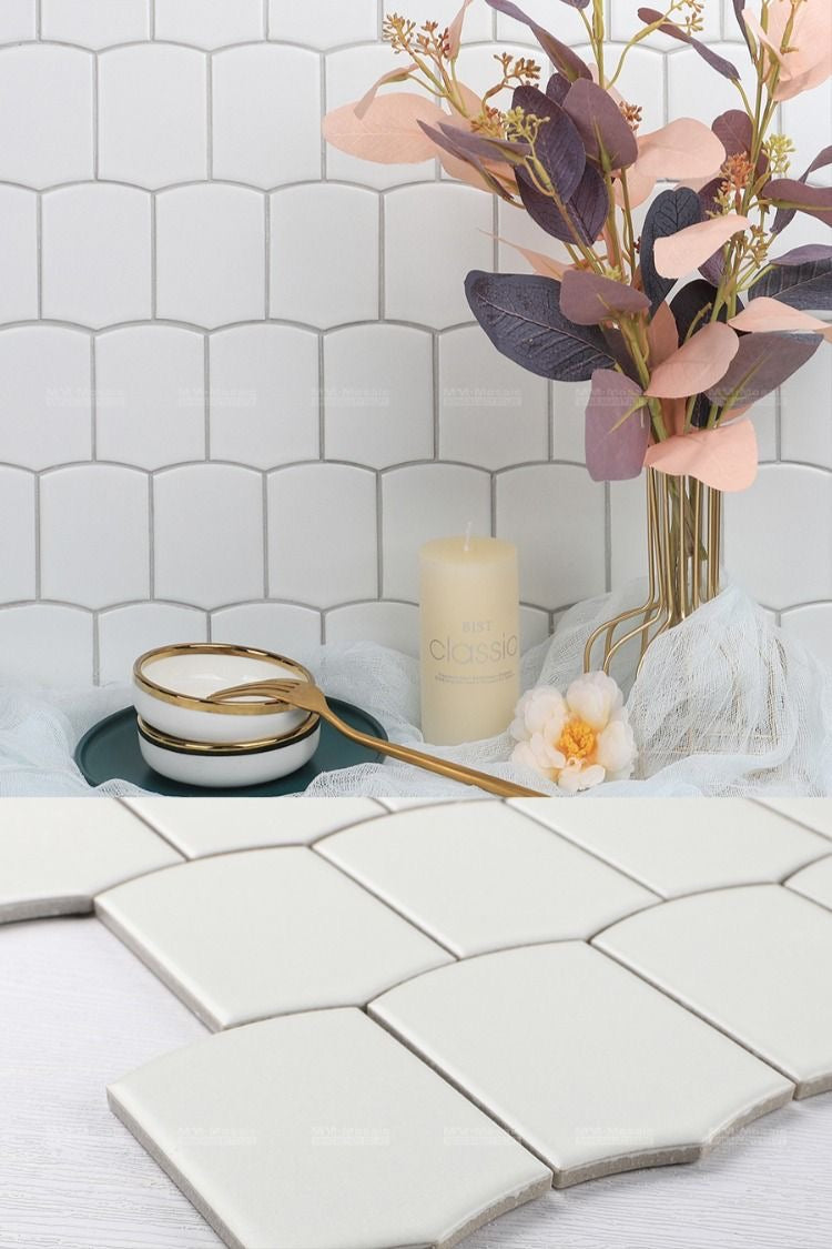 Mosaico Tunnel Blanco Matte