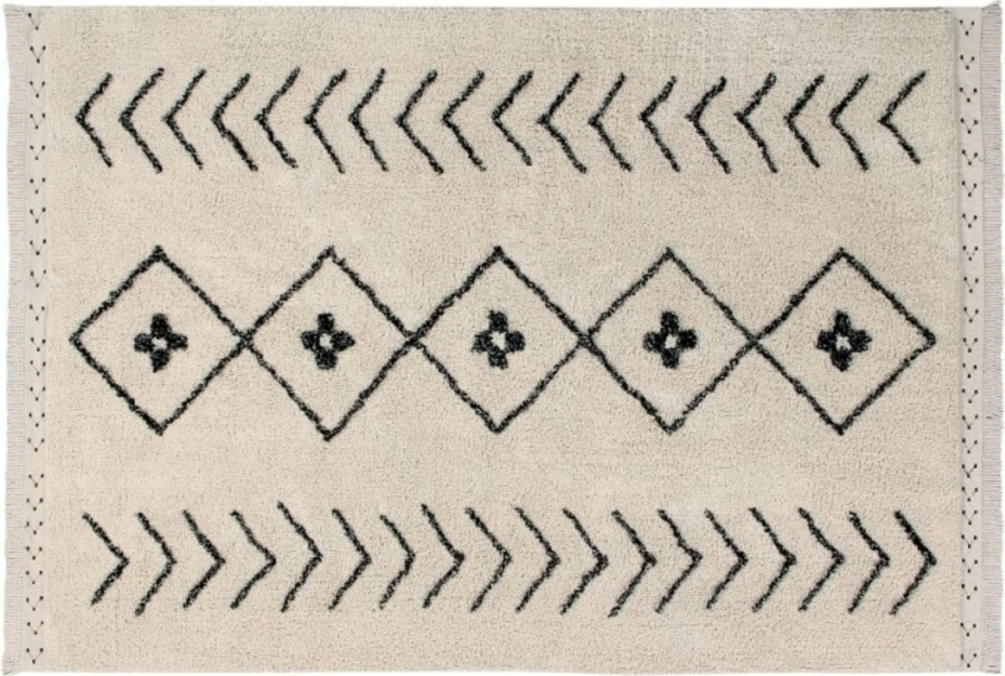 Bereber Rhombs Alfombra Lavable