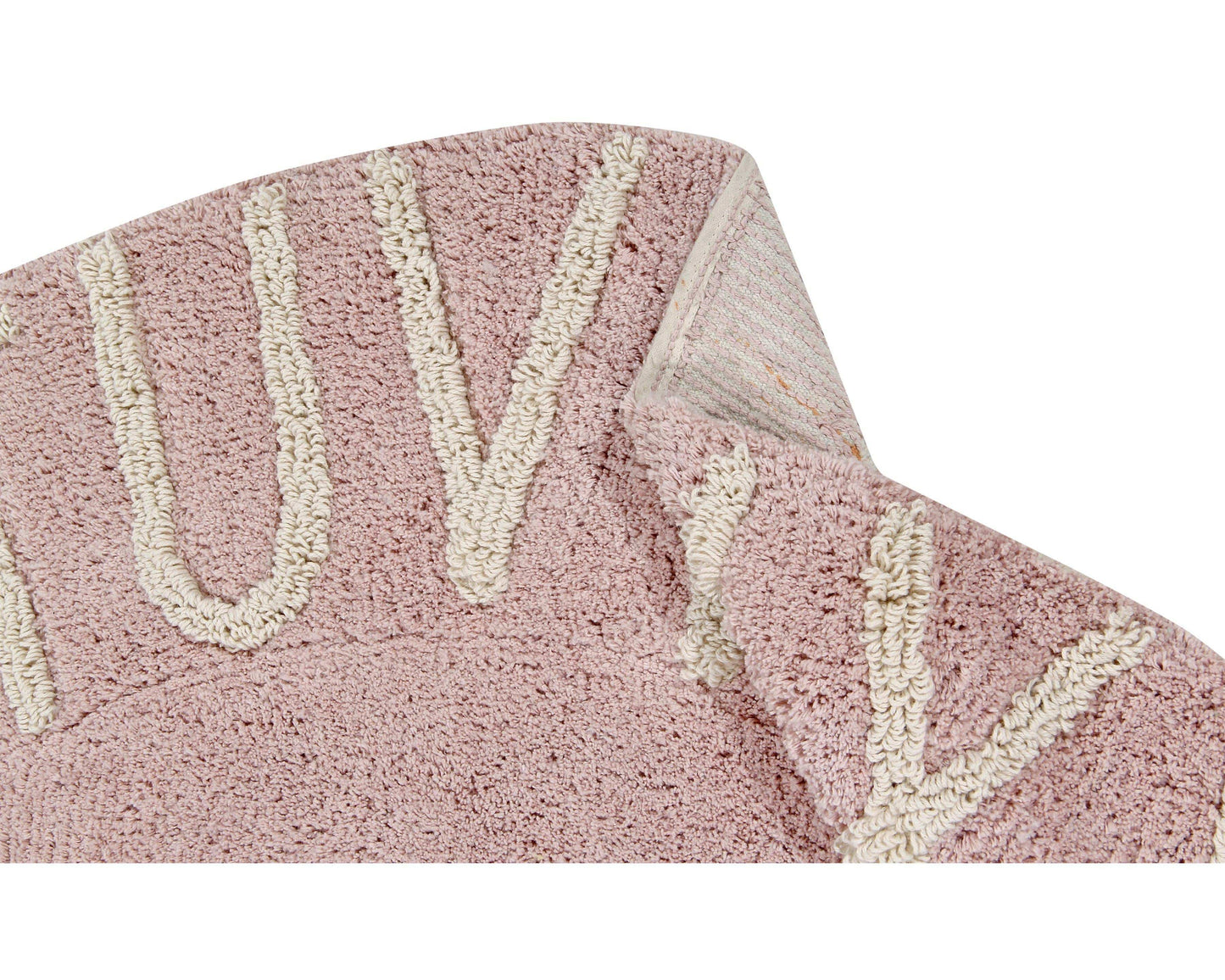 Alfombra Lavable Redonda Abc Vintage Nude-Nat