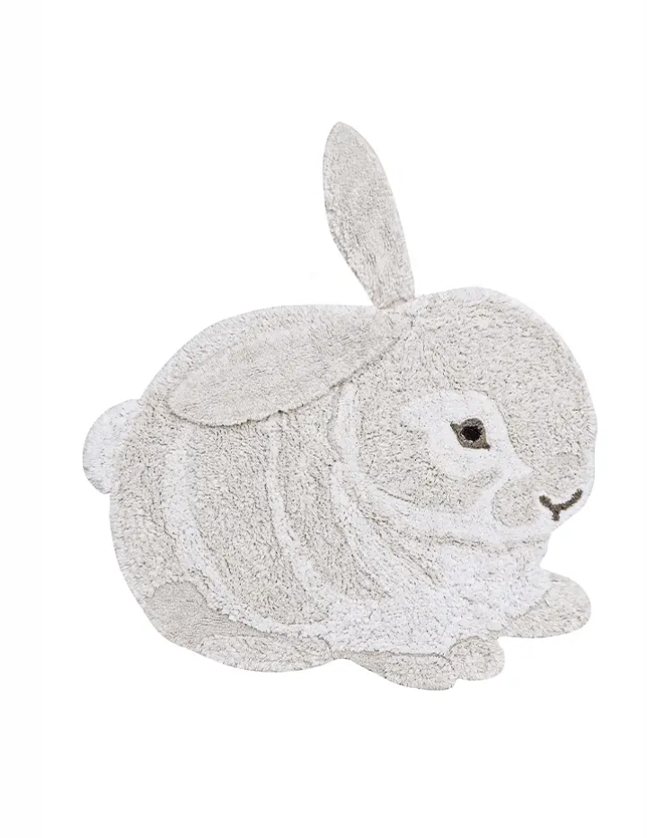 ALFOMBRA DE ANIMAL LAVABLE DE ALGODÓN BUNNY