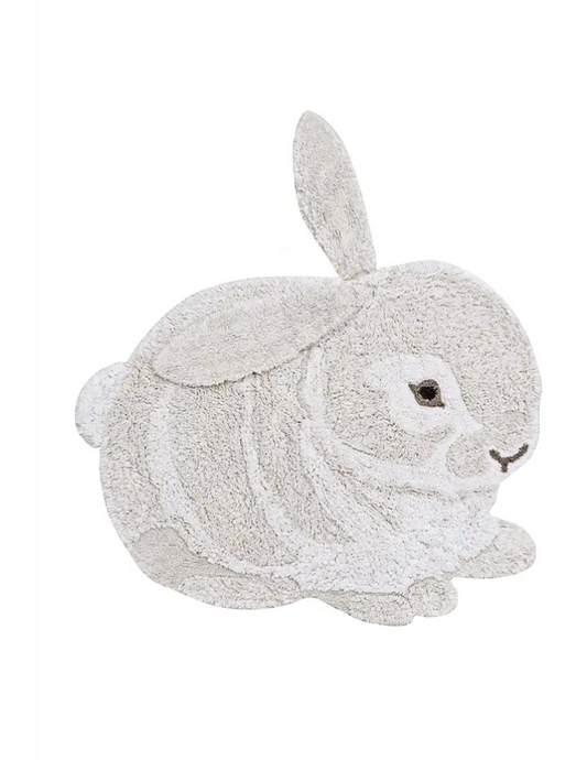 ALFOMBRA DE ANIMAL LAVABLE DE ALGODÓN BUNNY