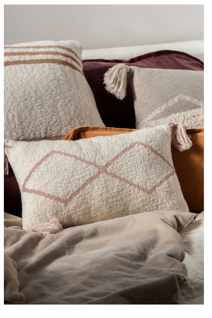 Oasis Nat-Pale Pink Pillow