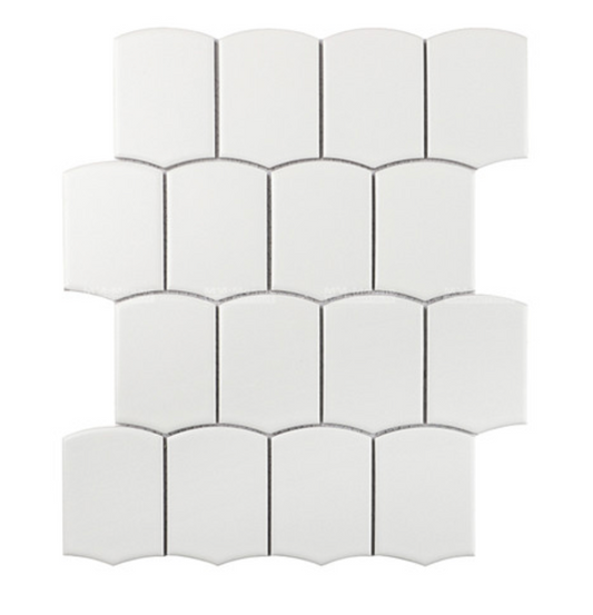 Mosaico Tunnel Blanco Matte
