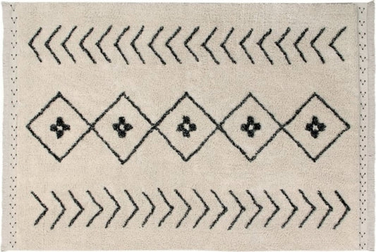 Washable Berber Rhombs Rug